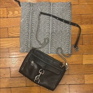 Rebecca Minkoff MAC Black Leather Crossbody Bag